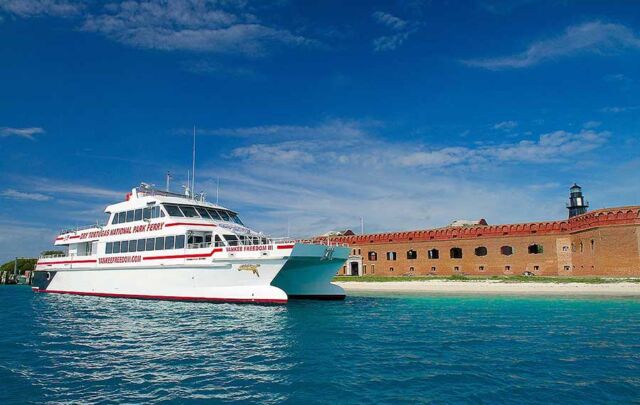 There’s no better way to get to The Dry Tortugas near Key West than on board the Yankee Freedom which has been ferrying guests for more than 30 years. 

https://www.historictours.com/key-west/yankee-freedom-dry-tortugas-ferry